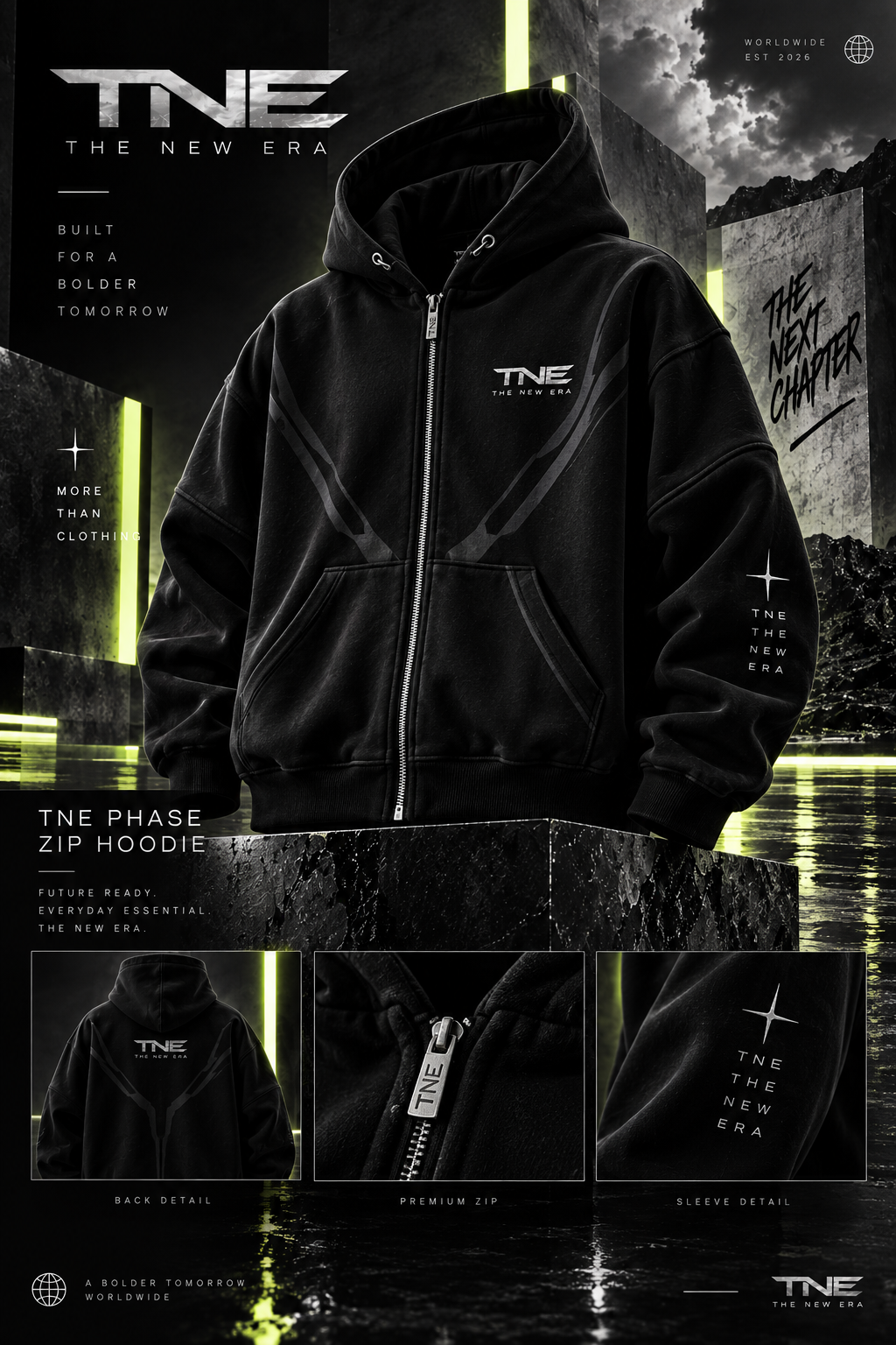 TNE PHASE ZIP HOODIE