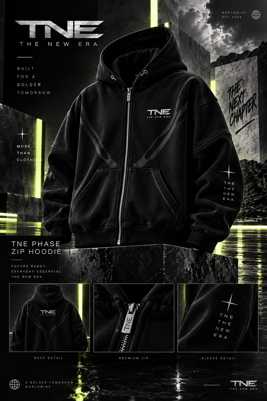 TNE PHASE ZIP HOODIE